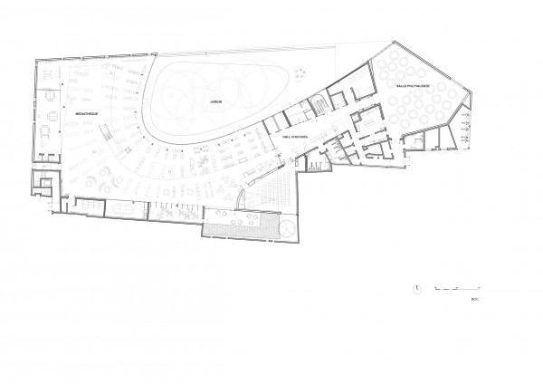 Plan rez-de-chaussée / atelier d'architecture King Kong