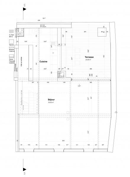 appartement bordeaux - plan r+2 / a_traits architecture