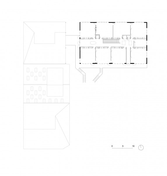 Pôle éducatif - plan étage / Hoerner Ordonneau architectures