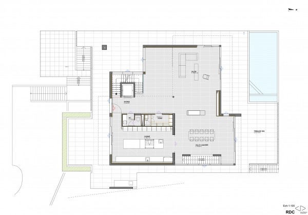 plan RDC / Jean Dubrous Architecture