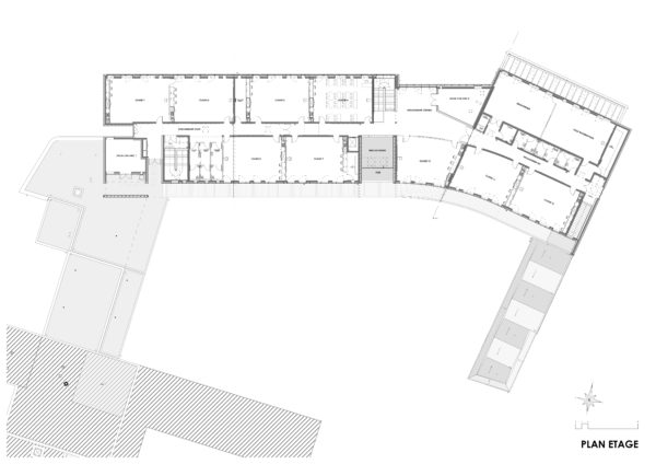 Plan de l'étage / Eric Wirth Architecte