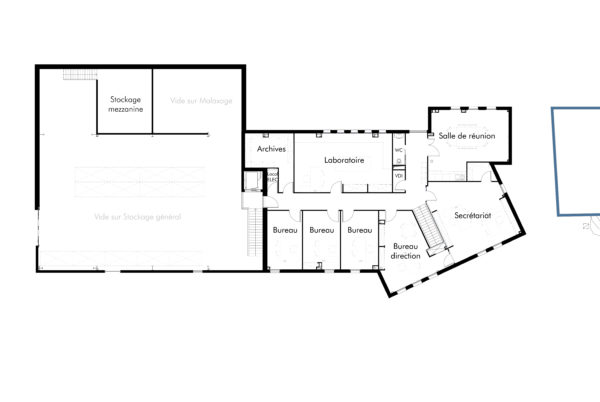 Plan de l’étage / hub architectes