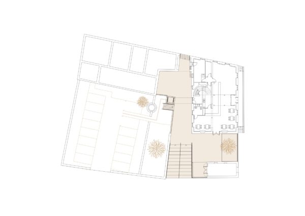 plan rez-de-chaussée de l'îlot / Atelier Provisoire