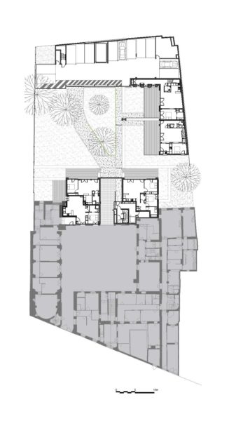 Plan niveau rez-de-chaussée / Mog architectes