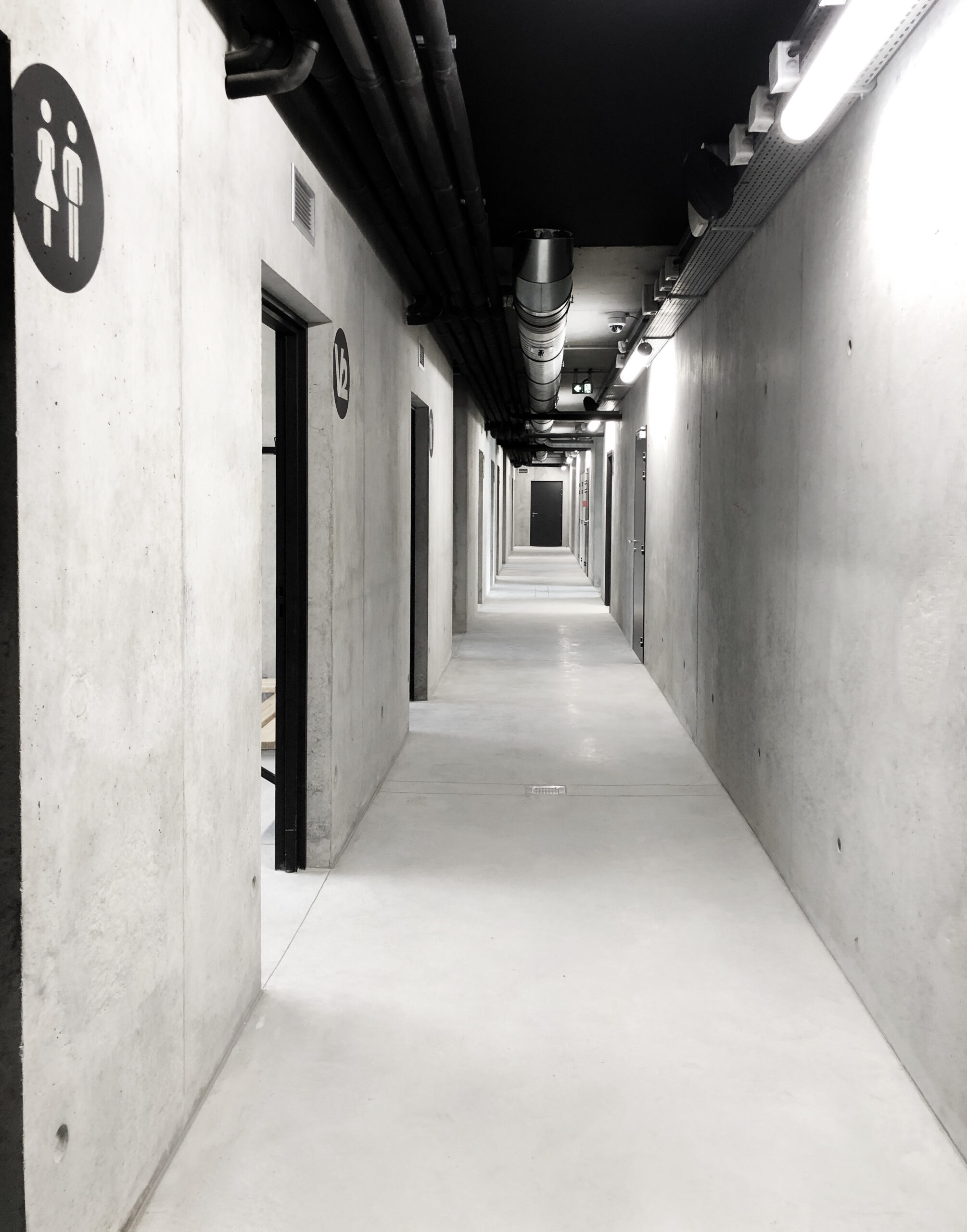 Couloir central / Thibaudeau Architecte
