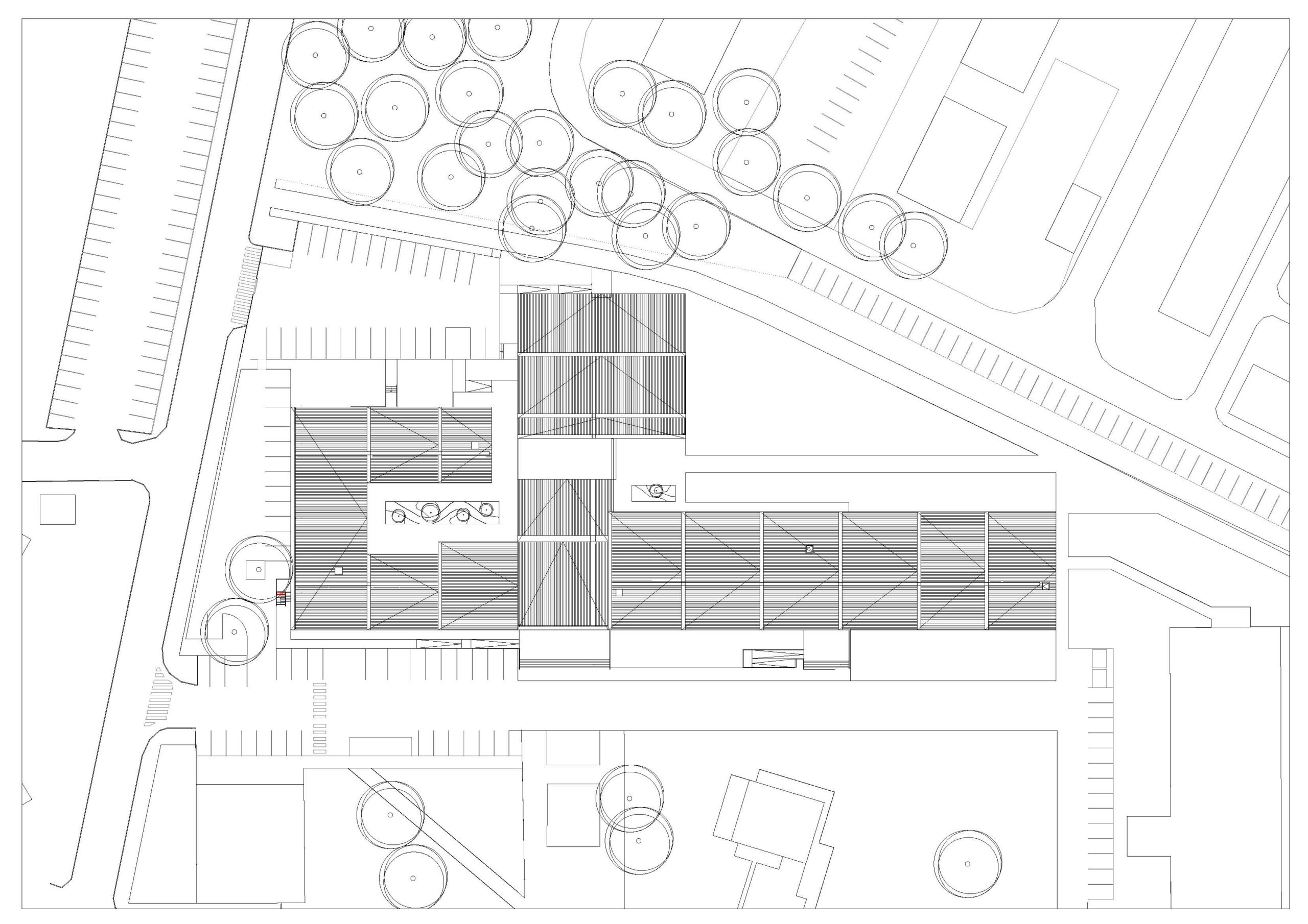 Plan Masse toiture / Schurdi-Lervaud Architecture