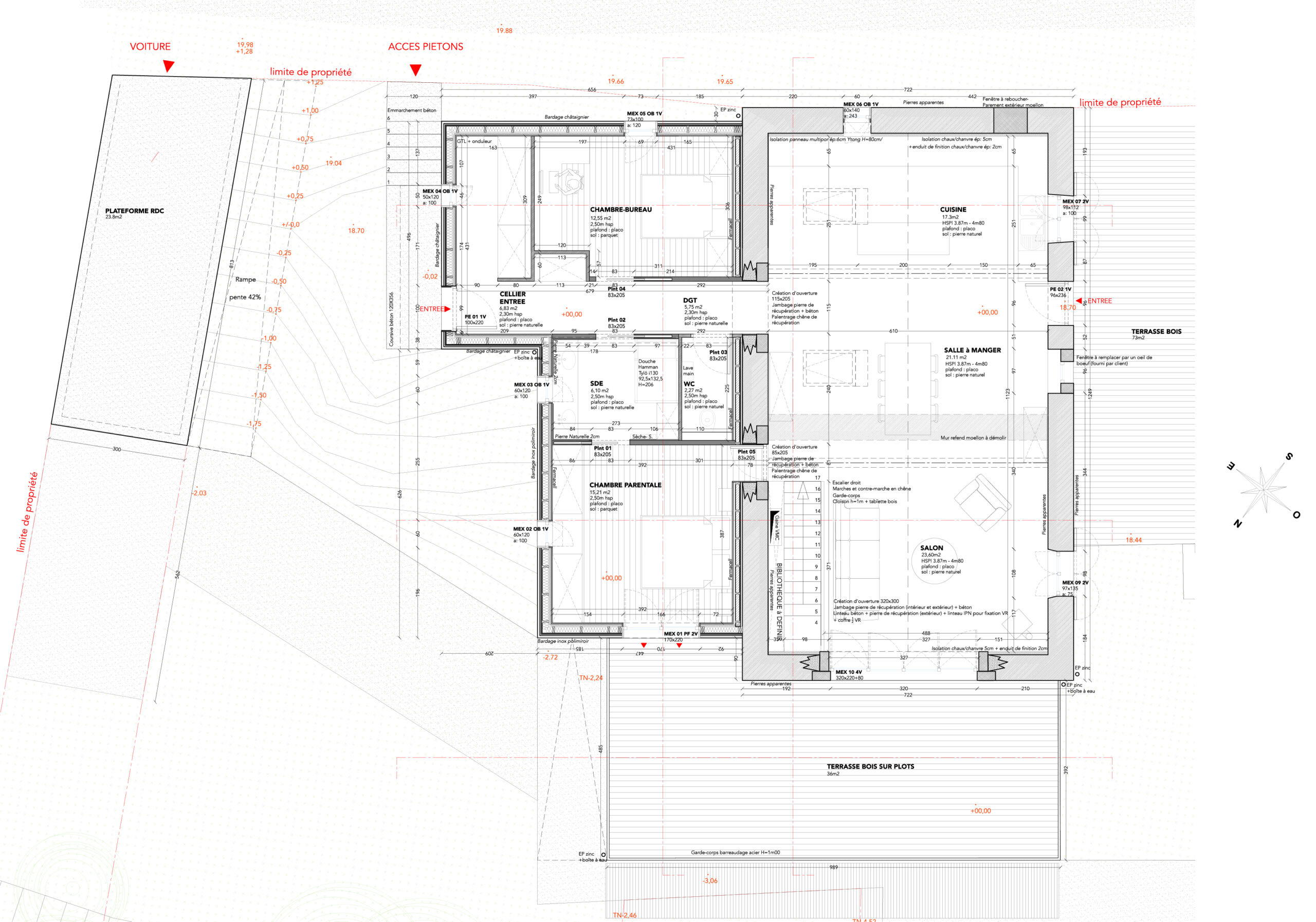 Plan R+1 / Claire Archimbaud Architecte
