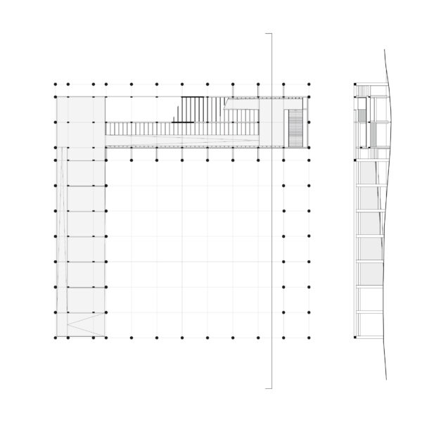 Plan R+1 : Galeries (N+14m) / Quentin Trey