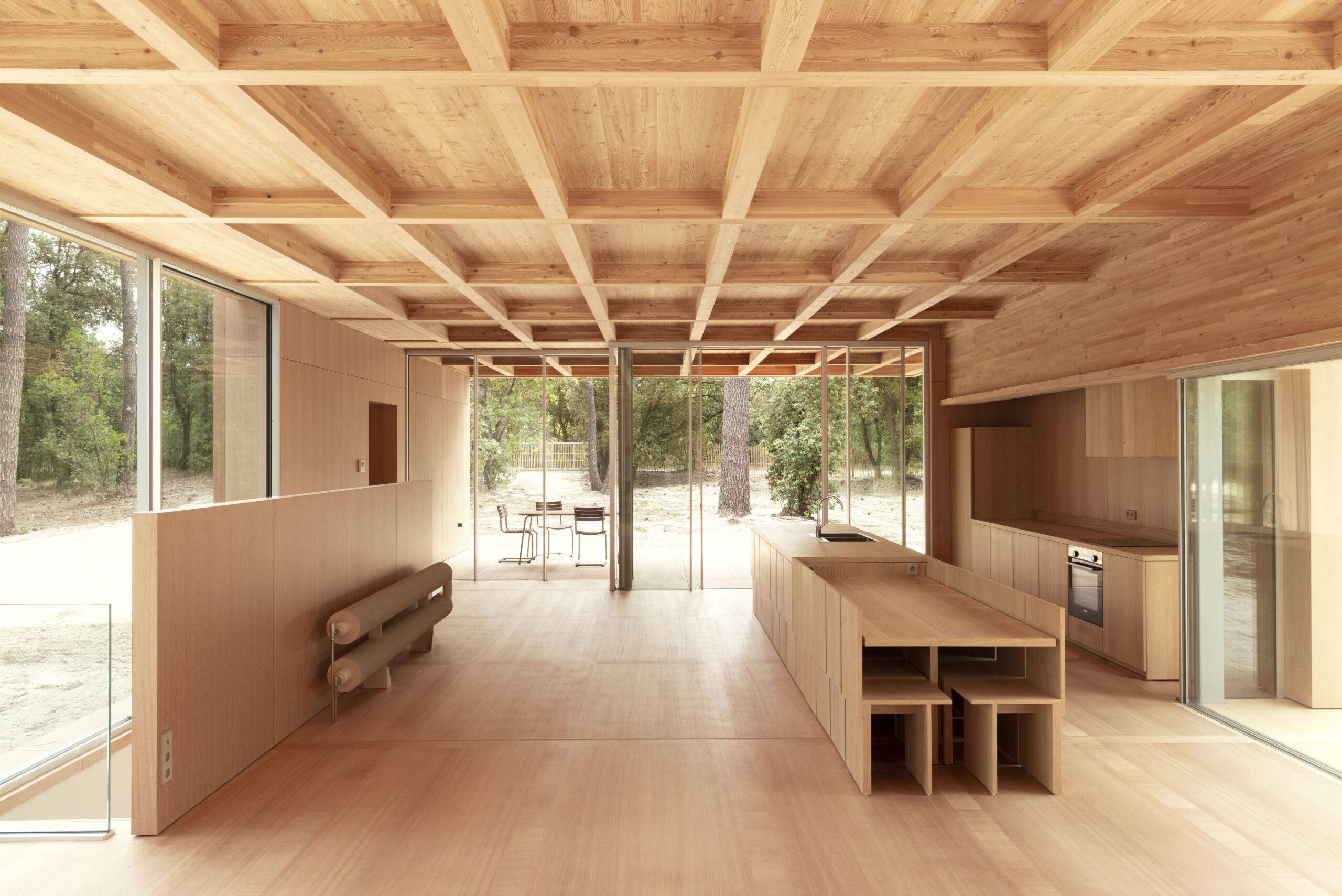 intérieur Wooden Villa / Vincent Leroux