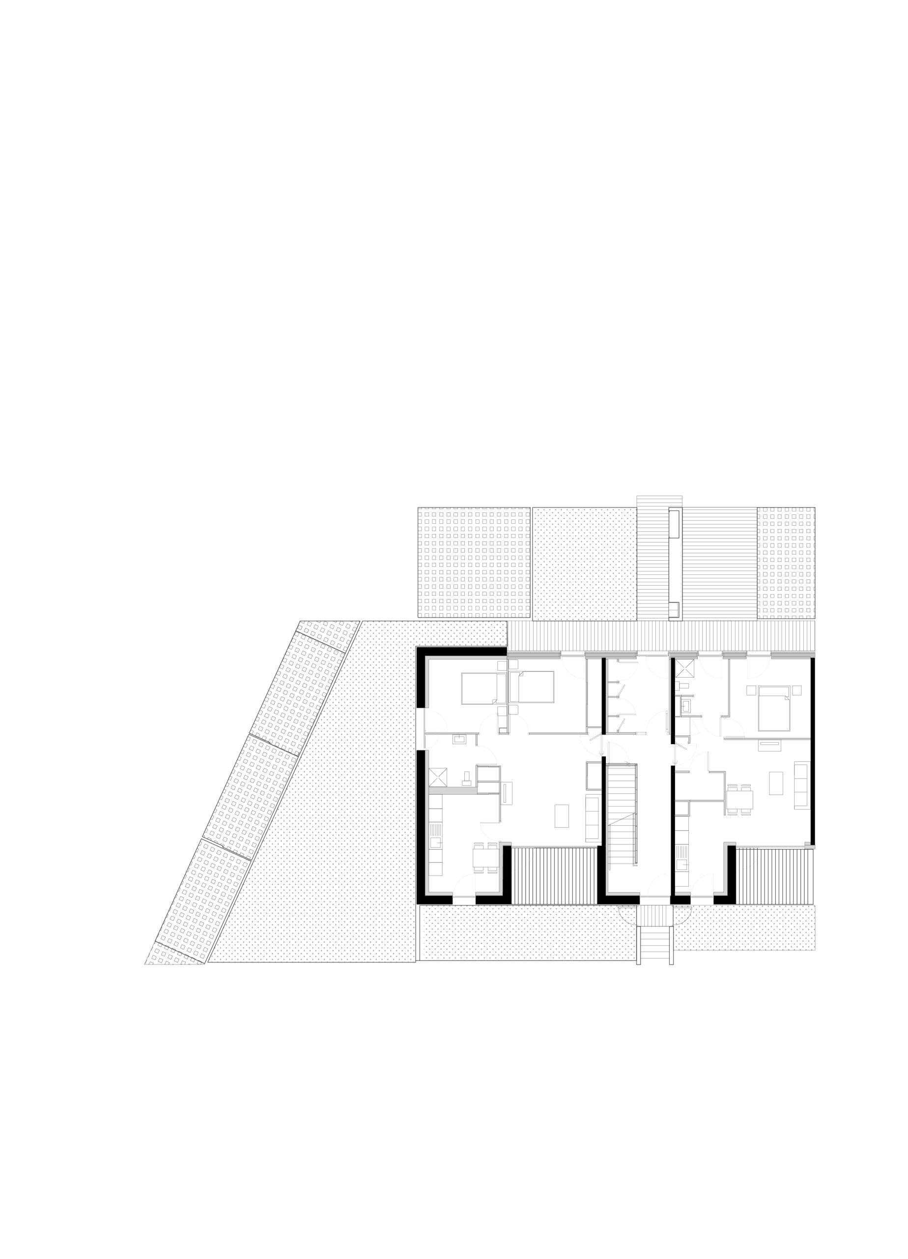 Plan d'un logement du bâtiment C / Atelier du Rouget Simon Teyssou & associés
