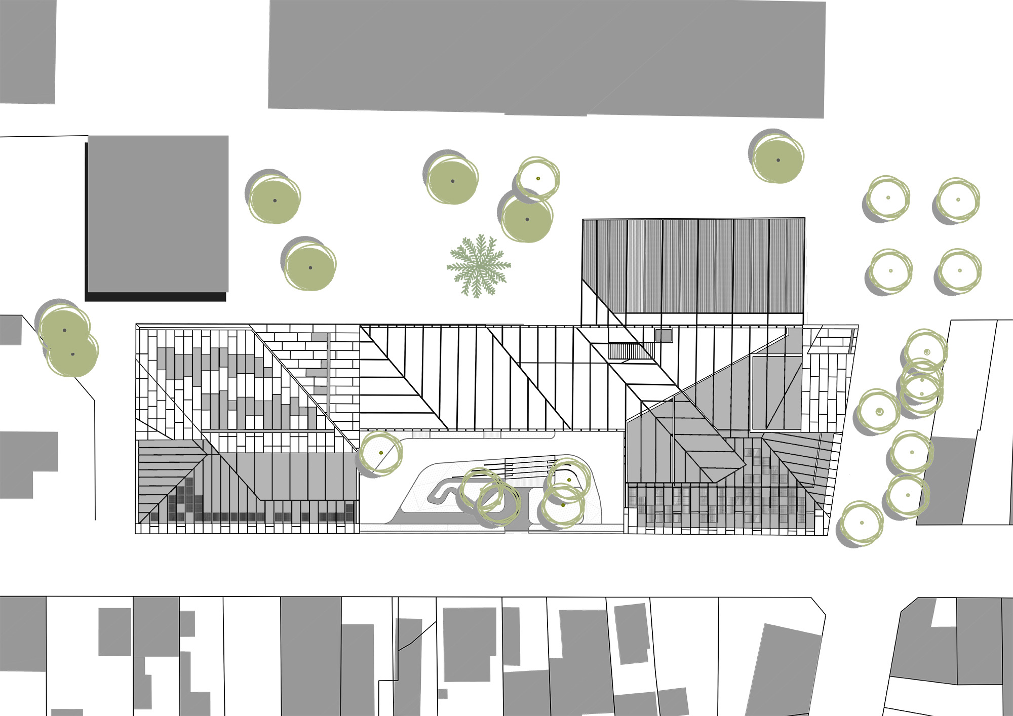 plan toiture / BPM Architectes